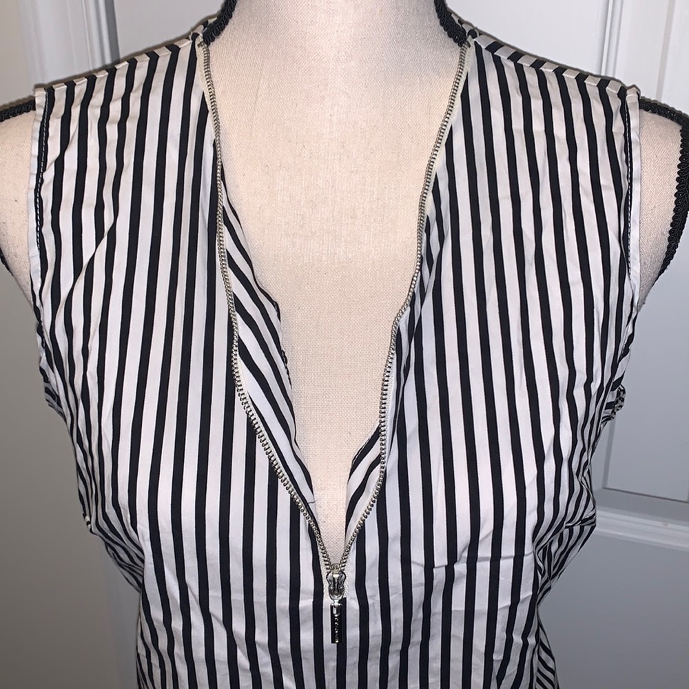 Striped Tahari top